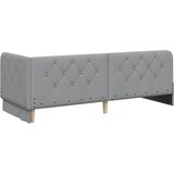  Kutni okvir kreveta Svijetlo siva 80 x 200 cm tkanina Slike