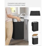 Songmics zložljiva bambusova košara za perilo s pokrovom – črna, 72 L | Shoptok.si