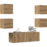 Maison Chic TV omarice - TV enot 5-delna stenski artisan hrast inženirski les, (21701512) | Shoptok.si
