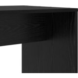vidaXL Stol s policom Crni hrast 138.5 x 55 x 143 cm Konstruirano drvo | shoptok.hr