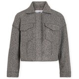 Vila Plašči Franca Jacket - Medium Grey Melange Siva u