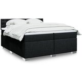  The Living Store Box spring postelja z vzmetnico črn 200x200 cm blago - Box Spring Postelja, (21512311) | Shoptok.si