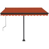  Avtomatska tenda LED + senzor 350x250 cm oranžna/rjava, (20729072) | Shoptok.si