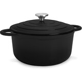 Klarstein Podolica 3,9 l okrogel emajliran litoželezni pekač z dvema ročajema | Shoptok.si