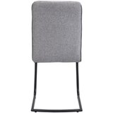 Hom`in stol, kovina, tekstil črna, svetlo siva | Shoptok.si