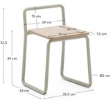 Kave Home Bež metalna dječja stolica Tinn – | shoptok.hr