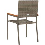  Vanjske Stolice 4 pcs Siva smeđa | shoptok.hr