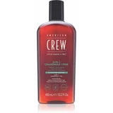 American Crew 3 in 1 Chamimile + Pine 3 u1 šampon, regenerator i gel za tuširanje za muškarce 450 ml