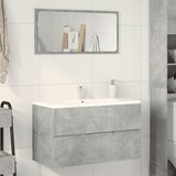 Ormarić za umivaonik boja betona 90x38,5x45cm konstruirano drvo | shoptok.hr