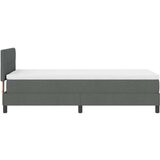Box Spring Krevet s Dušekom Tamno Sivi 90x200 cm Tkanina | shoptok.hr