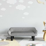  Dječja fotelja svjetlosiva 70x40x24 cm baršunasta | shoptok.hr