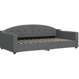  Dnevni krevet na razvlačenje tamnosivi 100 x 200 cm od tkanine | shoptok.hr
