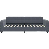 vidaXL Izvlečna dnevna postelja s predali temno siva 100x200 cm žamet Cene