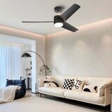  Immax NEO 07280L -LED prigušiva plafonski ventilator BEAUTY 18W/230V crni Wi-Fi Tuya + daljinski upravljač | Eponuda.com