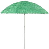 vidaXL Senčnik za na plažo Hawaii zelen 240 cm, (20729244) | Shoptok.si