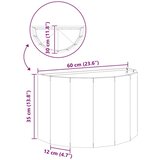  Cvetlično korito Bela 60 x 30 x 35 cm Jeklo, (5000207724) | Shoptok.si