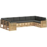  Set vanjskih sofa 10 pcs Bijela i antracit 363 x 187,5 x 73 cm | shoptok.hr