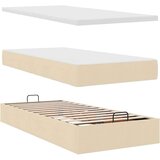vidaXL otomanski krevet s madracem krem 90x200 cm tkanine | shoptok.hr