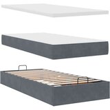  Okvir kreveta s madracima tamnosivi 180x200cm baršunasti | shoptok.hr