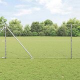  Heksagonalna ograda s stubom 25 x 1,2 m Pocinčani čelik Srebrna | shoptok.hr