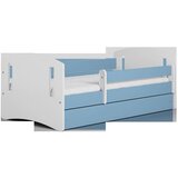 Classic Drveni dječji krevet 2 s ladicom - plavi - 180*80cm | shoptok.hr