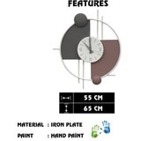 WALLXPERT dekorativni metalni zidni sat miskin 1 multicolor | ePonuda.com