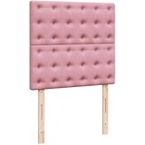 Box spring krevet s madracem ružičasti 100x200 cm baršunasti | shoptok.hr