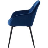 Unique Furniture Tamno plave baršunaste blagovaonske stolice u setu s naslonima za ruke 2 kom Nolan Square – | shoptok.hr
