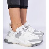Gemre White women's sneakers with sock-like upper Milada | Shoptok.si