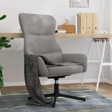  Stolica za opuštanje svjetlosiva baršunasta | shoptok.hr