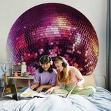  Okrugla fototapeta - Magenta disco ball 230x230 | shoptok.hr
