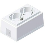 VOLTOMAT Kubiko Vtičnica (2-krat, Bela, Plastika) | Shoptok.si