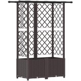 vidaXL Povišeni krevet s mrežom i krovom Smeđa 124 5 x 40 x 136 cm PP - Smeđa 124 5 x 40 x 138 cm s ravnim krovom (2 bočna mreža) Cijene
