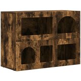 vidaXL Strani šal Dimljeni oreh 80,5 x 35 x 59 cm Konstruiran les, (5000107724) | Shoptok.si