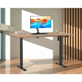 MID.YOU Dvižna Miza E-lona, Barva Hrasta, Črna, 140x80cm | Shoptok.si