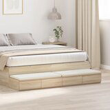 vidaXL Noćni ormarić Sonoma hrast Konstruirano drvo 140 x 36.5 x 16.5 cm | shoptok.hr