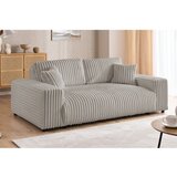Ropez Svetlo siva sedežna garnitura iz rebrastega žameta 178 cm Justin – | Shoptok.si