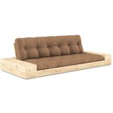 Karup Design Rjava raztegljiva sedežna garnitura 244 cm Base – Cene