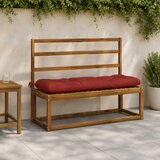  Jastučić za klupu VIANEN 100% poliester Crvena 110 x 40 x 12 cm | shoptok.hr