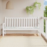 vidaXL Blazina za vrtno klop vzorec listov 200x50x3 cm tkanina Cene