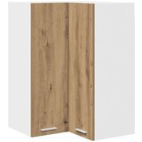 vidaXL viseći ormarić riga umjetnički hrast i bijela 57 x 57 x 80 cm | shoptok.hr