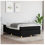  S oprugama i madracem crni 120 x 200cm od tkanine | shoptok.hr