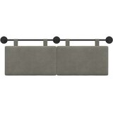  Viseće uzglavlje kreveta Kordura tekstil - Svjetlosiva 120 cm bez LED | shoptok.hr