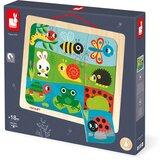 Janod dječje drvene magnetske puzzle happy garden 9 komada | shoptok.hr
