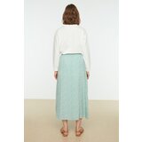 Trendyol Mint Floral Pattern Lined Viscose Skirt | ePonuda.com