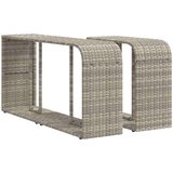 vidaXL 11-dijelni set vrtnih sofa poliratan s jastucima svijetlosivi | shoptok.hr