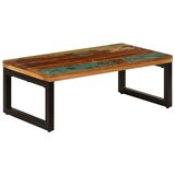  Stolić za kavu od obnovljenog drva i čelika 100 x 50 x 35 cm | Eponuda.com