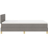  LED Box Spring Krevet Sivo-smeđa 120 x 190 cm tkanina | shoptok.hr