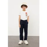 Trendyol Boy's Navy Blue Regular Chino Woven Trousers