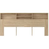  Uzglavlje s ormarićem boja hrasta sonome 220 x 19 x 103,5 cm | shoptok.hr